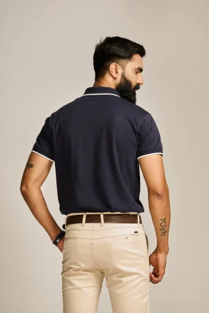 Prima Lapis polo shirt front view premium cotton casual wear